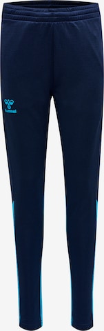 Hummel Workout Pants in Blue: front