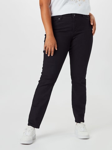 Vero Moda Curve Jeans 'Manya' in Zwart: voorkant