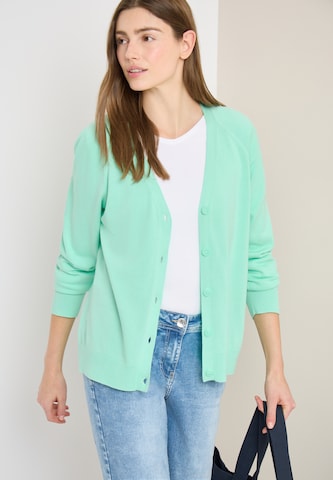 CECIL Knit Cardigan in Green: front