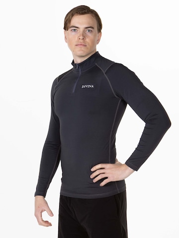 T-Shirt fonctionnel 'Volant' Divina en gris