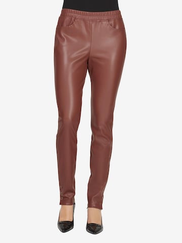 heine Skinny Leggings in Bruin: voorkant