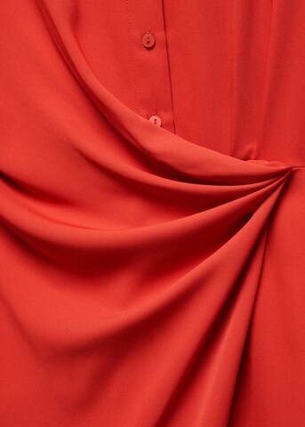 MANGO Shirt Dress 'Tomi' in Red
