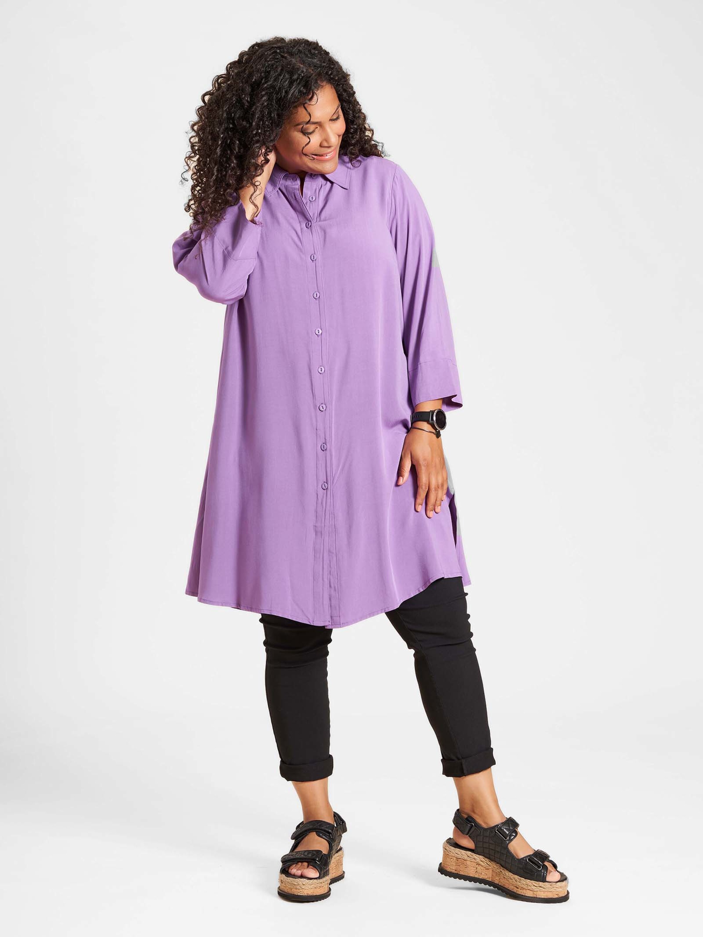 Frauen Große Größen STUDIO Bluse 'Emilie' in Lila - HH52043 Frauen Große Größen STUDIO Bluse 'Emilie' in Lila - HH52043
