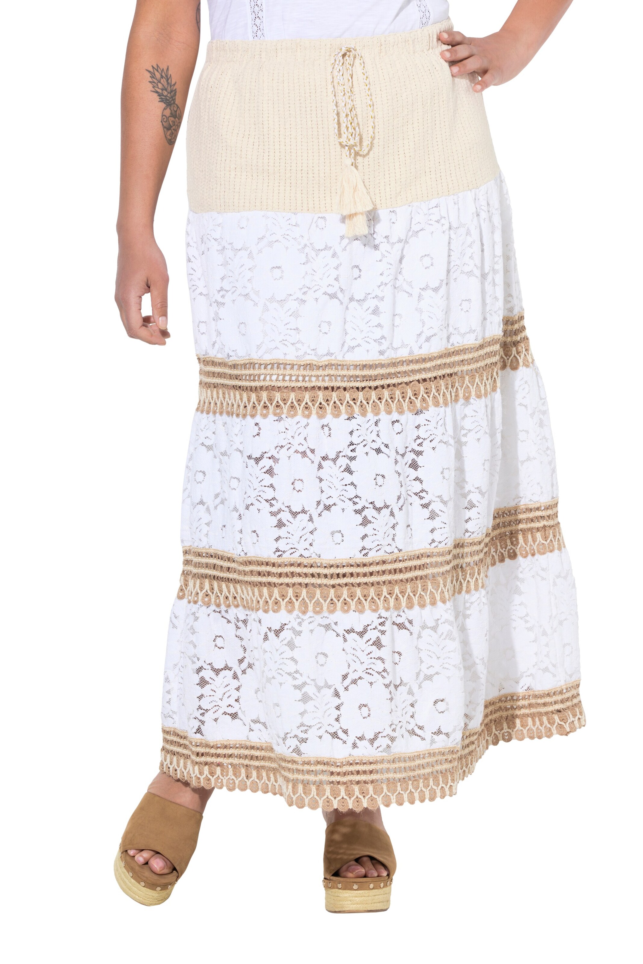 Jupe MIAMODA en blanc : devant