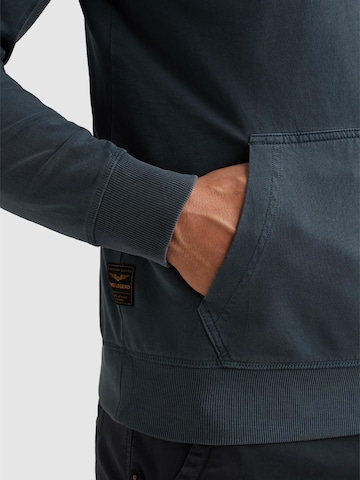 Felpa 'Hoodie with garment-dye wash and artwork' di PME Legend in blu