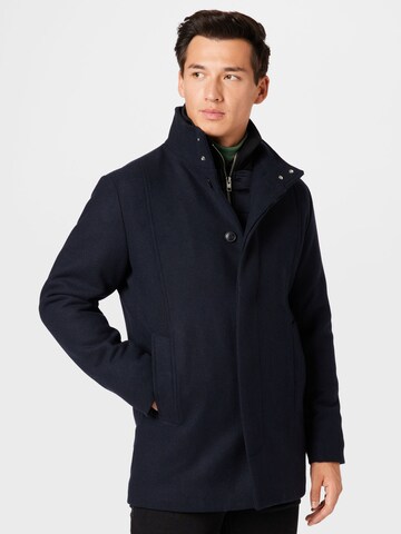 JACK & JONES Between-Seasons Coat 'Dunham' in Blue: front