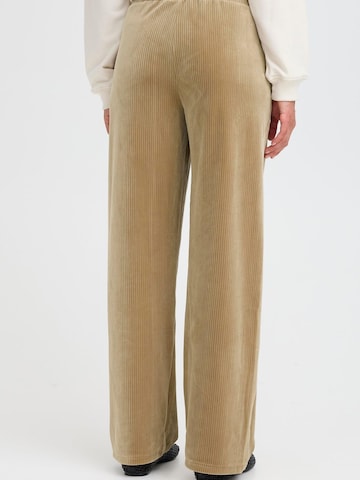 Oxmo Regular Broek ' OXEBBA WIDE LEG ' in Bruin