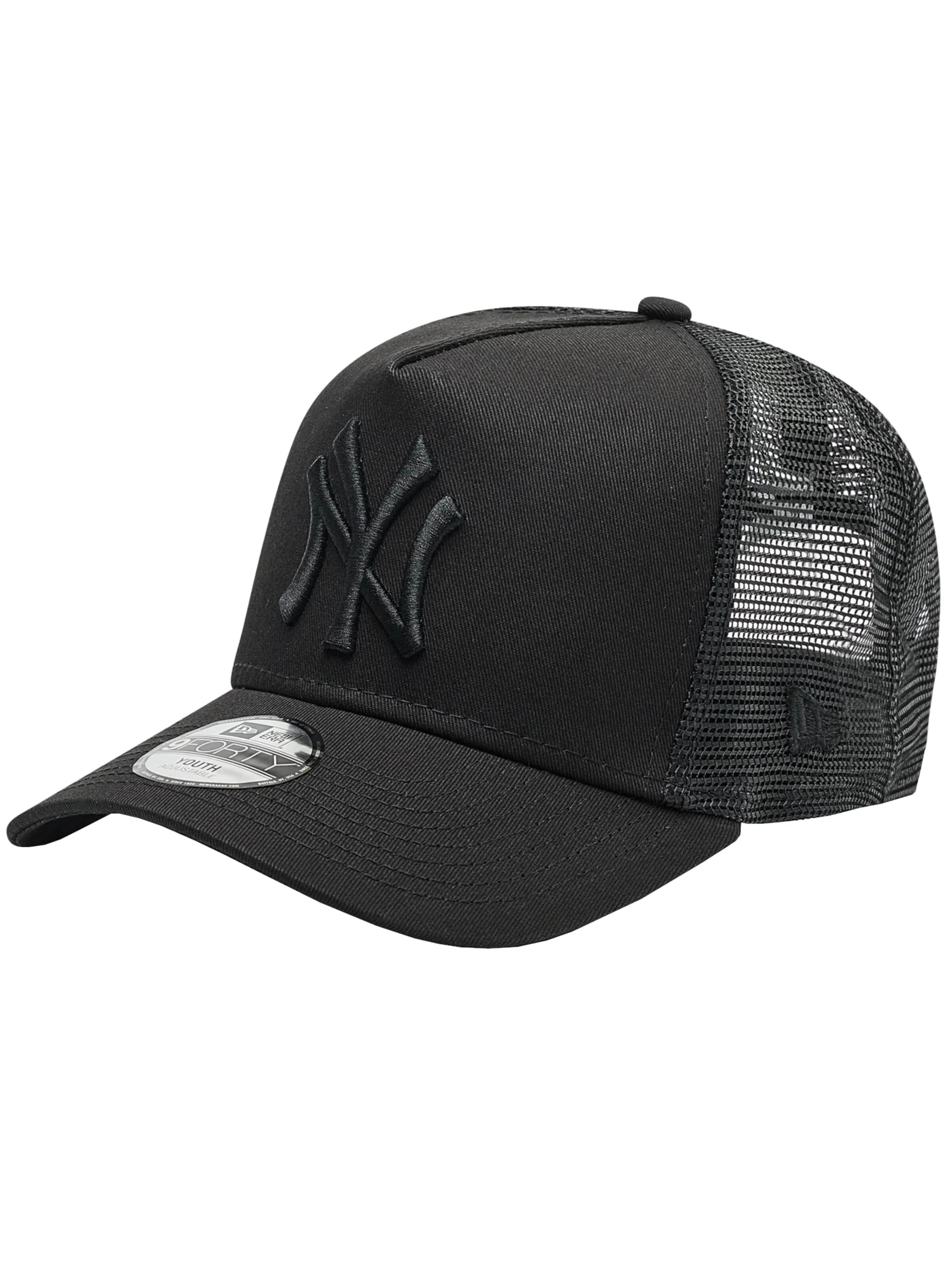 NEW ERA Hut 'New Era 9FORTY Aframe Trucker New York Yankees Kids Cap'‌‌‌‌‌‌‌‌‌‌ in Schwarz: Vorderseite