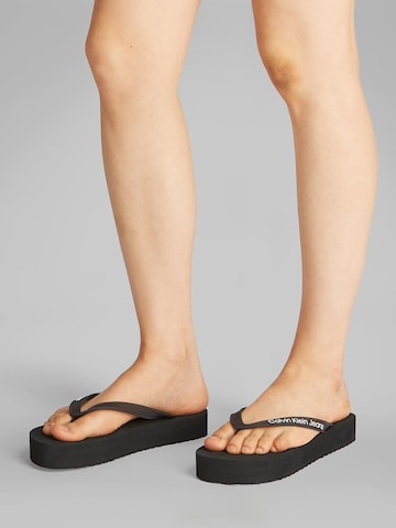 Calvin Klein Jeans Zehentrenner in Schwarz