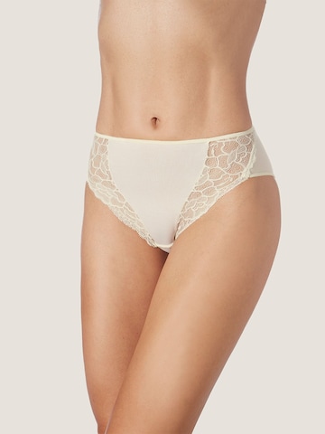 Panty 'Naroa soy fiber high waist panty' di zd ZERO DEFECTS in bianco: frontale