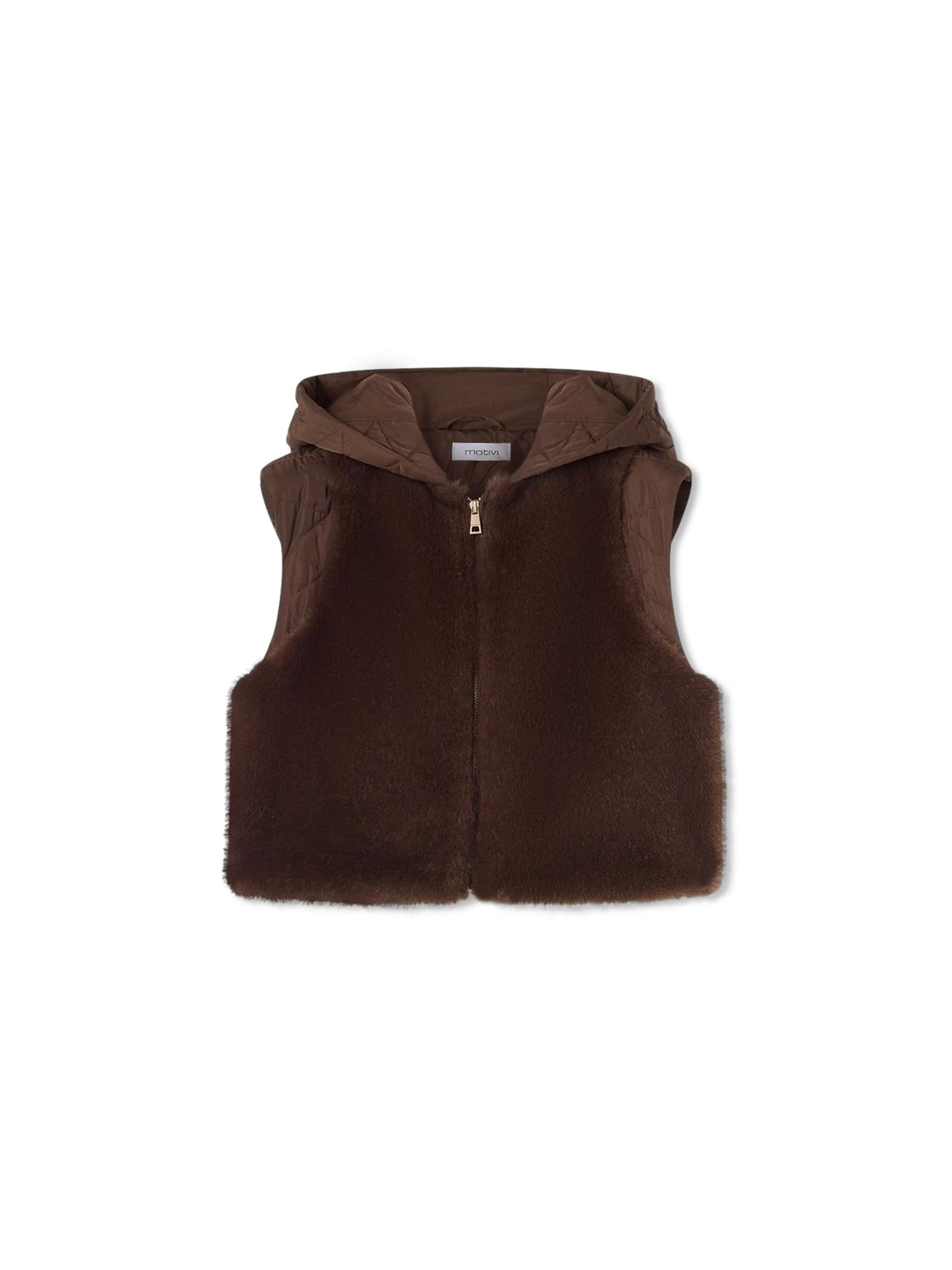 MOTIVI Vest in Brown: front