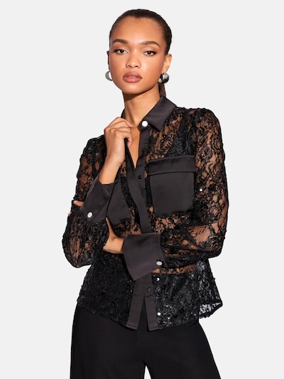 Lipsy Blūze, krāsa - melns, Preces skats