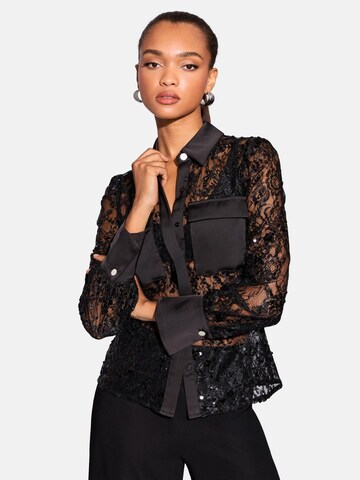 Lipsy Blúz - fekete: elől