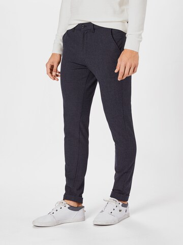 JACK & JONES Slim fit Chino Pants 'Marco Stuart' in Grey: front