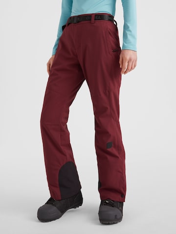 O'NEILL Zúžený Sportovní kalhoty 'Star' – červená: přední strana