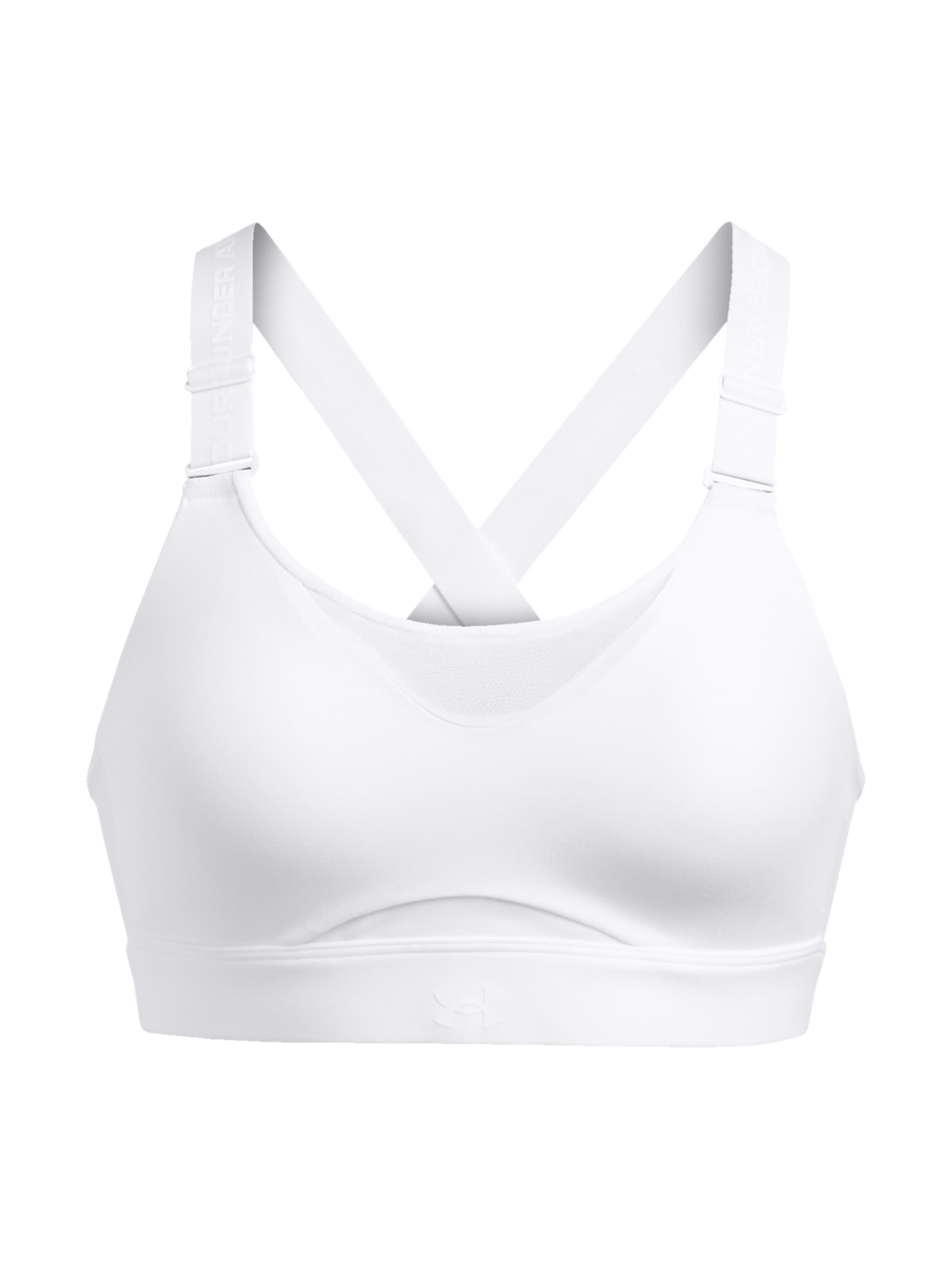 UNDER ARMOUR Bustier Sport bh 'Infinity' in Wit: voorkant