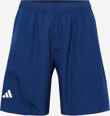 ADIDAS PERFORMANCE Loose fit Workout Pants 'Club' in Blue: front
