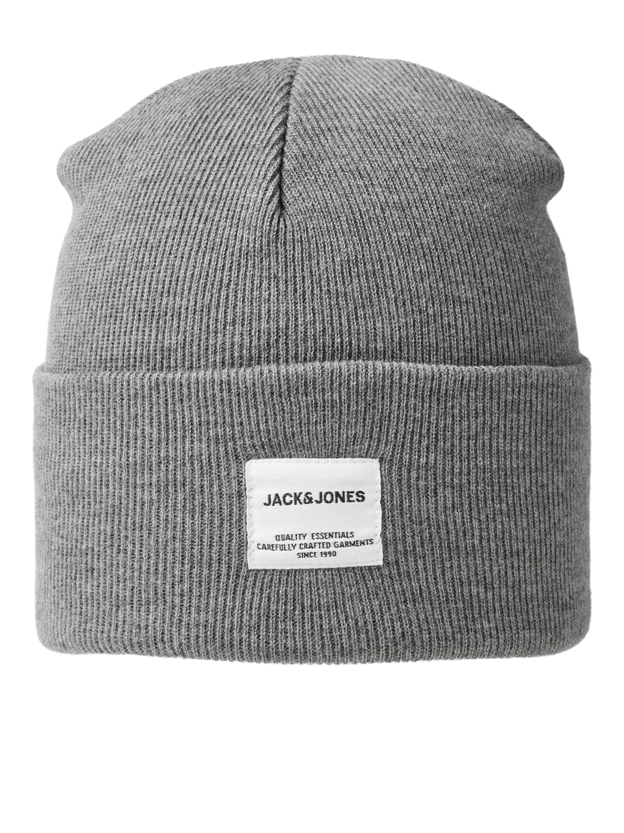 JACK & JONES Σκούφος σε γκρι: μπροστά