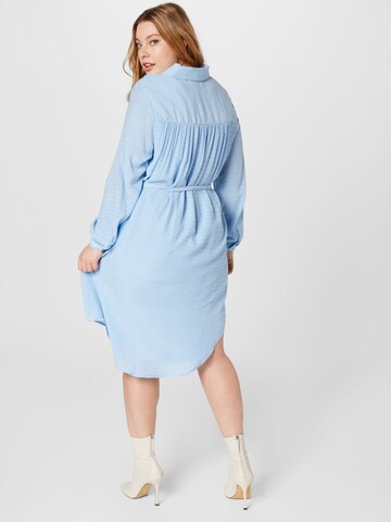 ONLY Carmakoma Košilové šaty 'Talla' – modrá