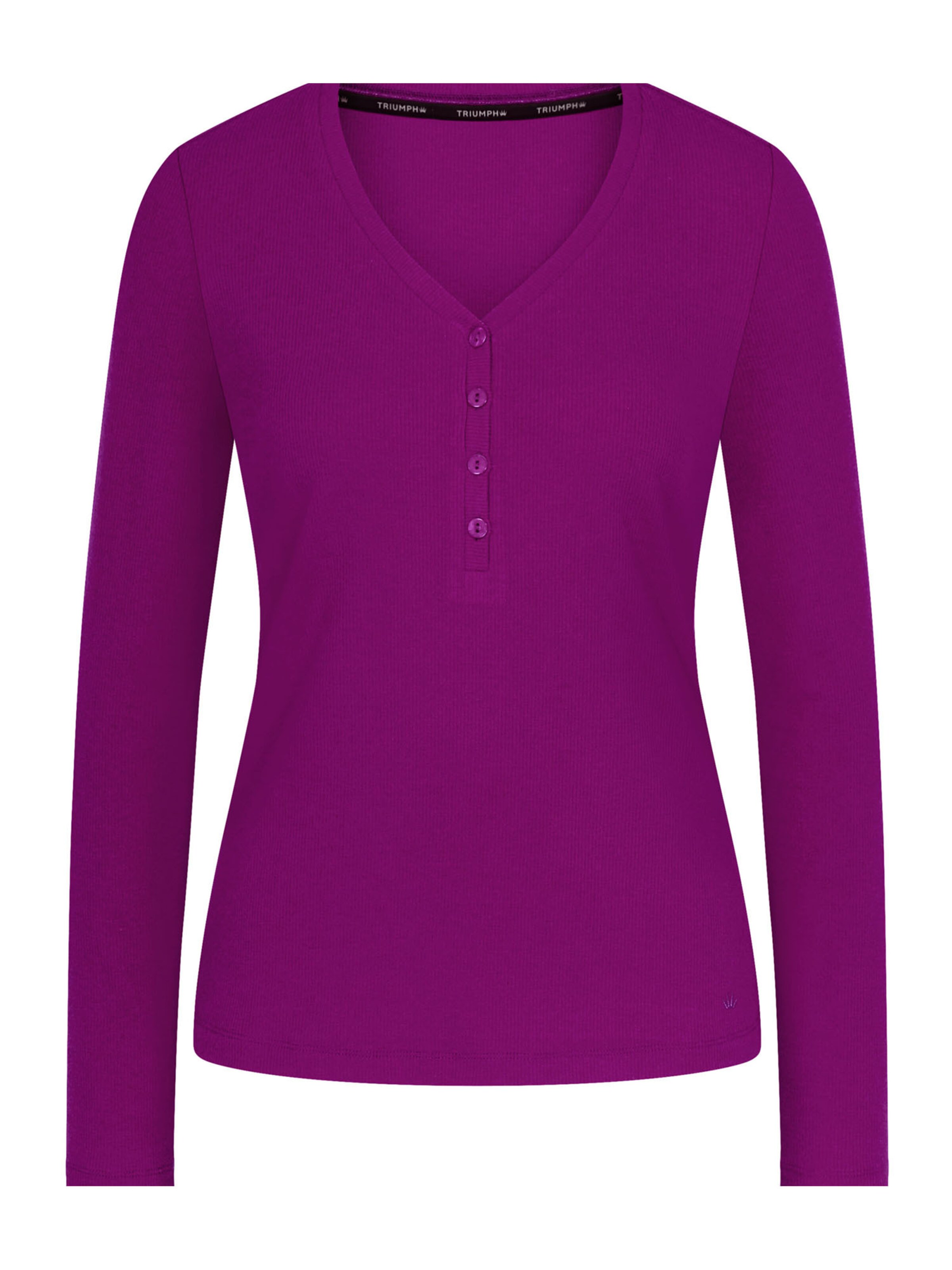 TRIUMPH Longsleeve ' Red Label Mix & Match ' in Lila: Vorderseite