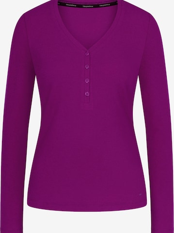 TRIUMPH Longsleeve ' Red Label Mix & Match ' in Lila: Vorderseite