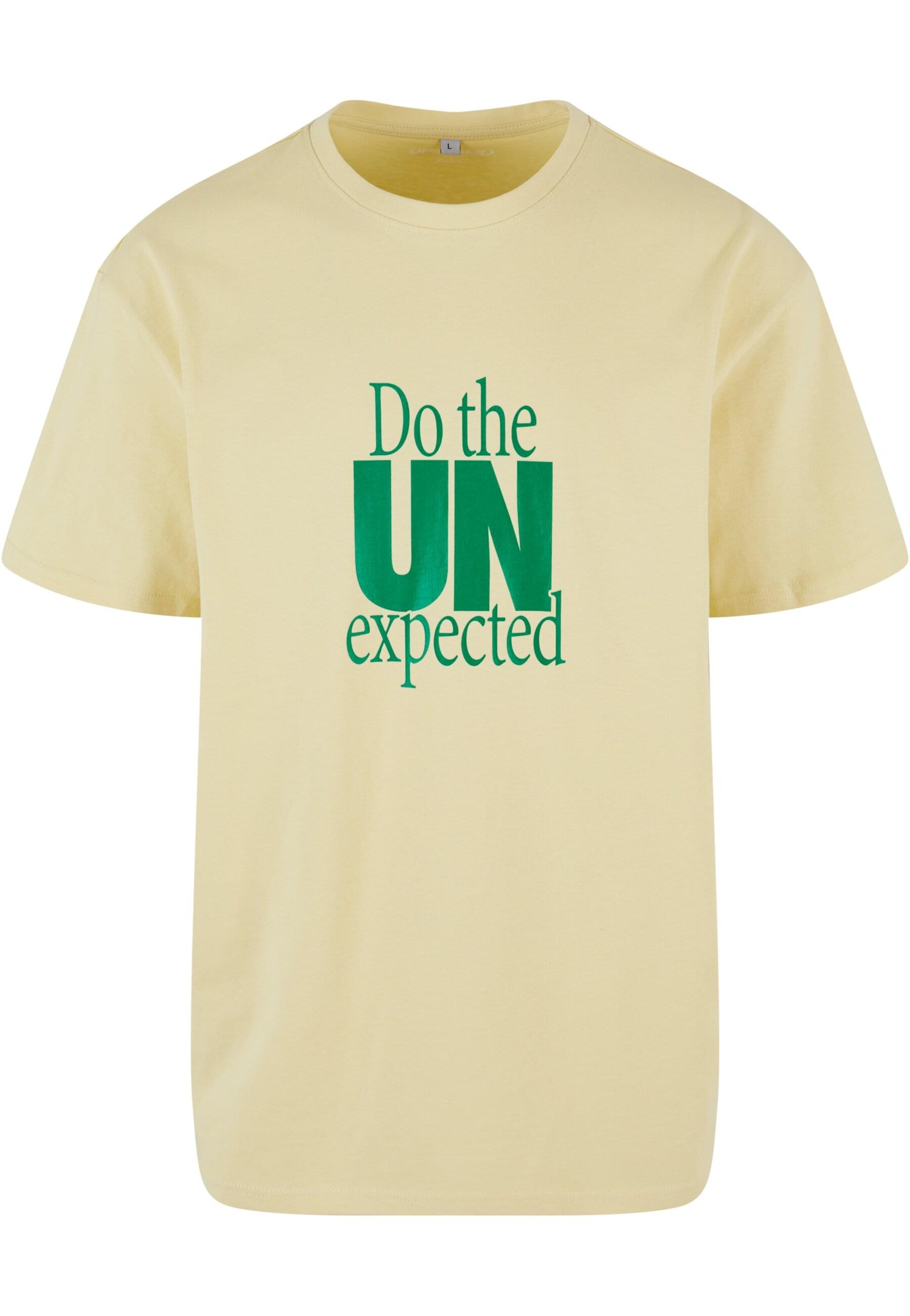 MT Upscale Tričko 'Do The Unexpected' – žlutá: přední strana