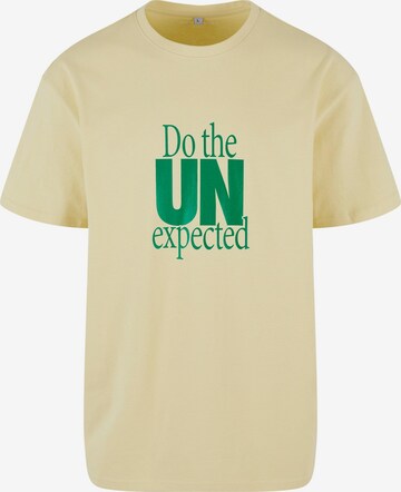 MT Upscale Shirt 'Do The Unexpected' in Yellow: front