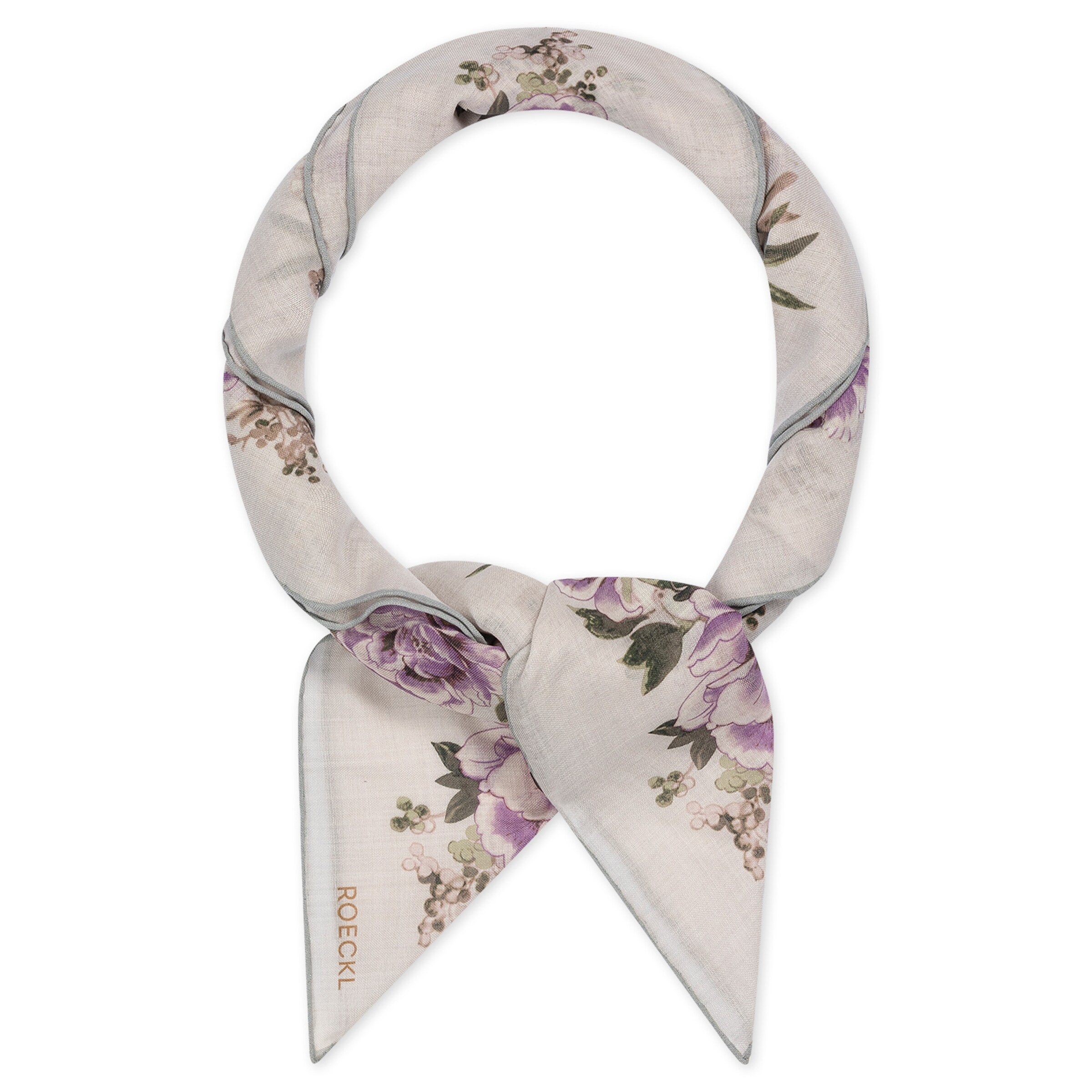 Roeckl Doek 'BLOOMING WILDERNESS WILDERNESS' in Beige