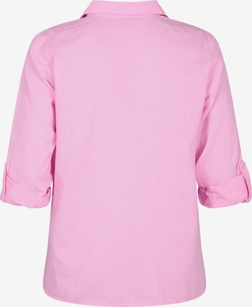 Camicia da donna 'VFLEX' di Zizzi in rosa