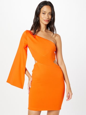 Karen Millen - Vestido en naranja: frente