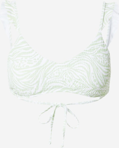 HOLLISTER Bikini gornji dio 'SMOCK  VOOP' u pastelno zelena / bijela, Pregled proizvoda