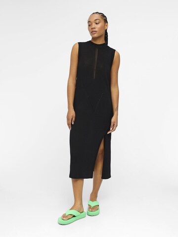 OBJECT Knitted dress in Black: front