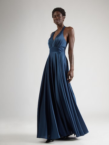 Abito da sera di mascara in blu