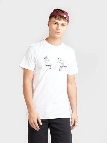 DEDICATED. T-Shirt  'Stockholm Phoney Date' in Weiß: Vorderseite