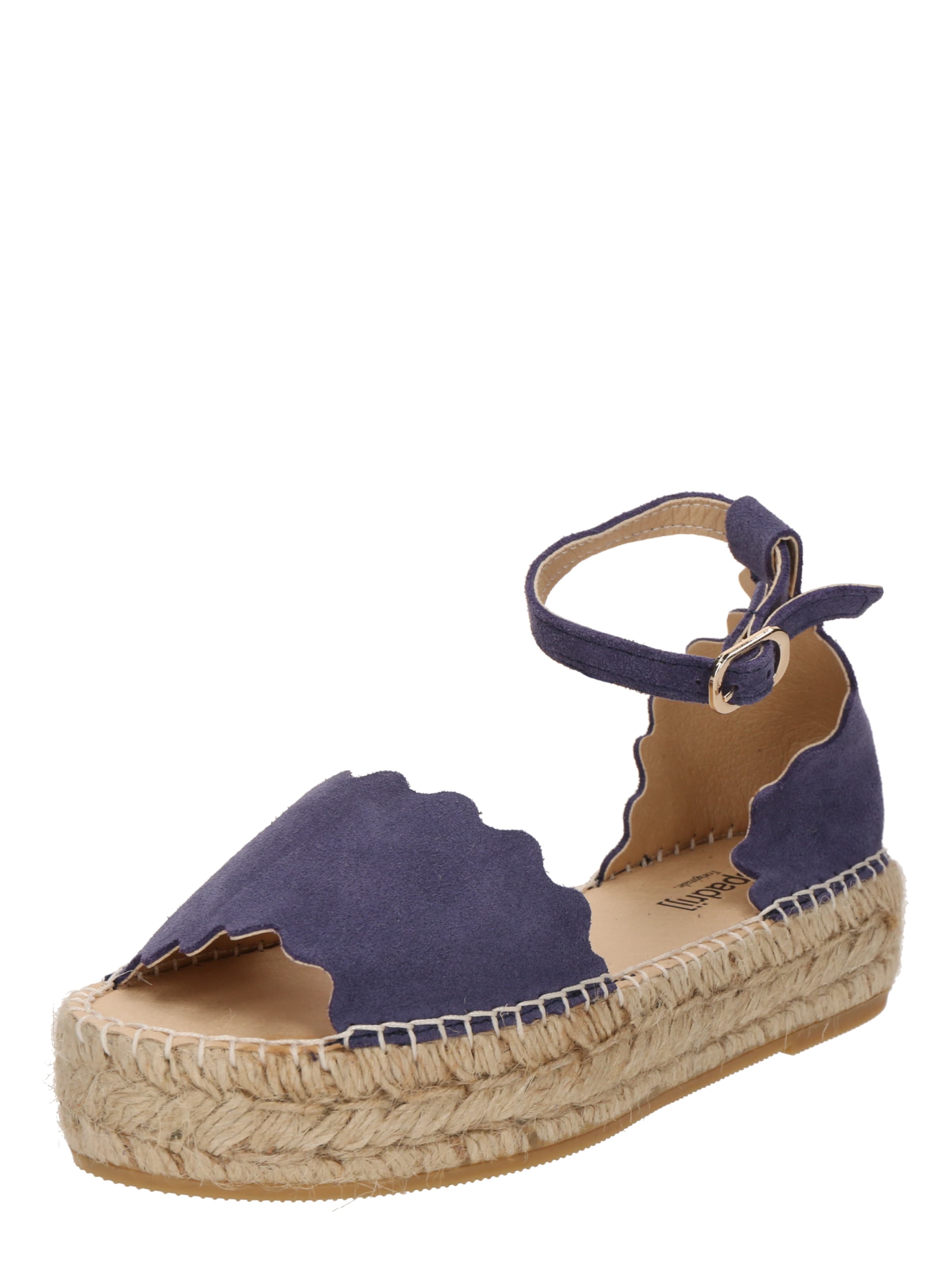 Sandale 'Lyon' de la espadrij l´originale pe albastru: față