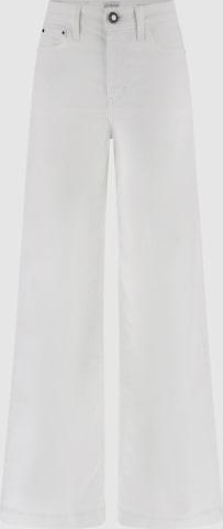 balta GUESS Plačios klešnės Džinsai 'BELLAGIO': priekis