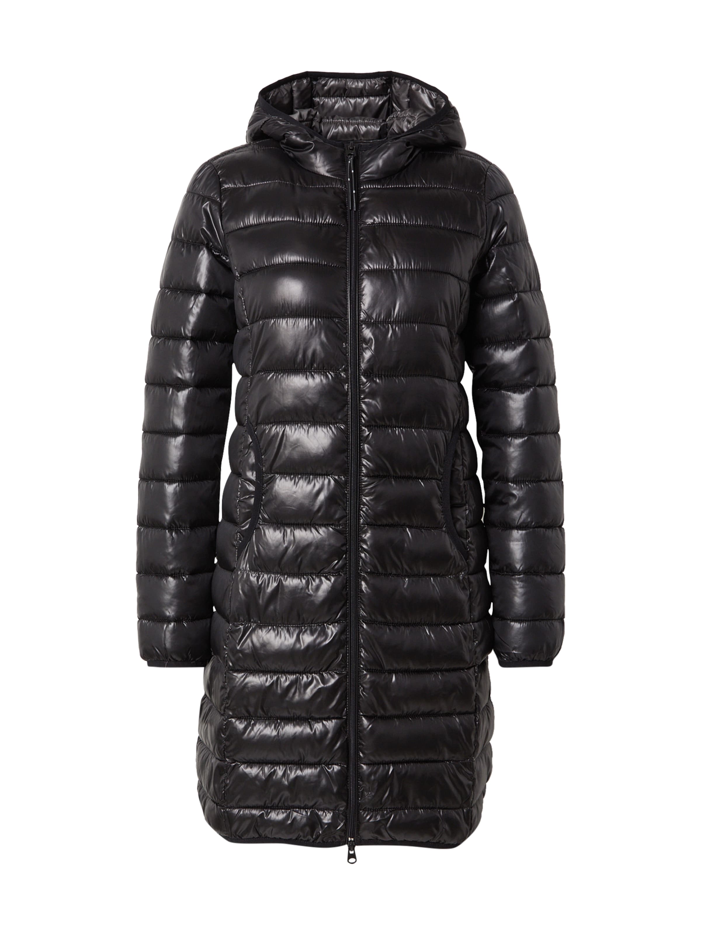 QS Overgangsfrakke i sort: forside