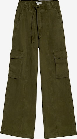 Wide leg Pantaloni cargo di Marks & Spencer in verde