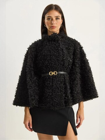 Veste mi-saison Bianco Lucci en noir : devant