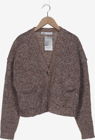 ZARA Strickjacke M in Braun: Vorderseite