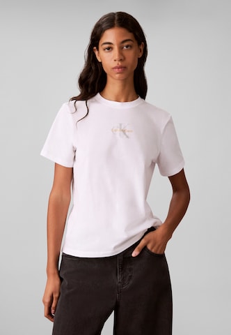 Calvin Klein JeansMajica 'Classic' - bijela boja: prednji dio