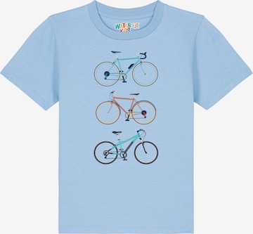 watabout.kids Shirt '3 Fahrräder' in Blue: front