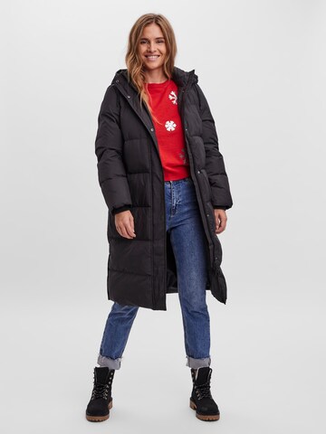 VERO MODA Winter Coat 'Erica Holly' in Grey