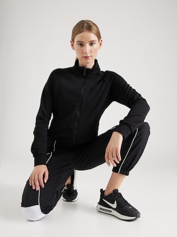 ONLY PLAY Athletic Zip-Up Hoodie 'MELINA' in Black: front