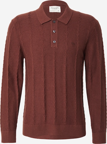 Pull-over Abercrombie & Fitch en marron : devant