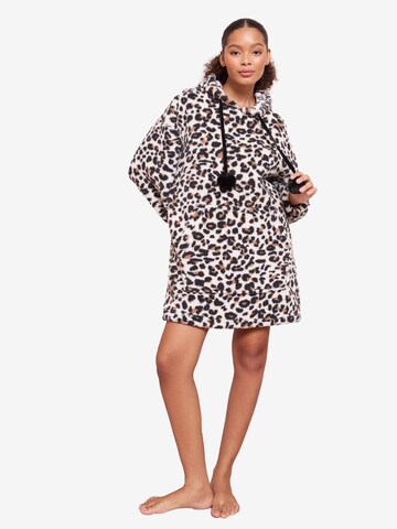 Accappatoio corto di Friends Like These in bianco: frontale