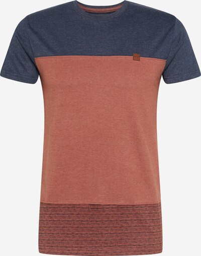 INDICODE JEANS T-Shirt 'Hammond' in navy / rostbraun, Produktansicht