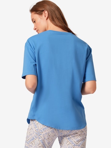 Skiny Pajama Shirt in Blue