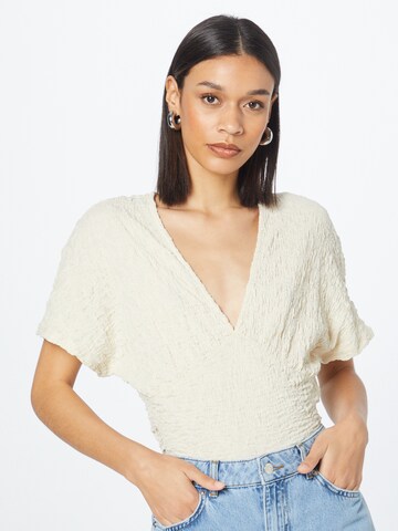 Gina Tricot Blouse 'Selma' in Beige: front