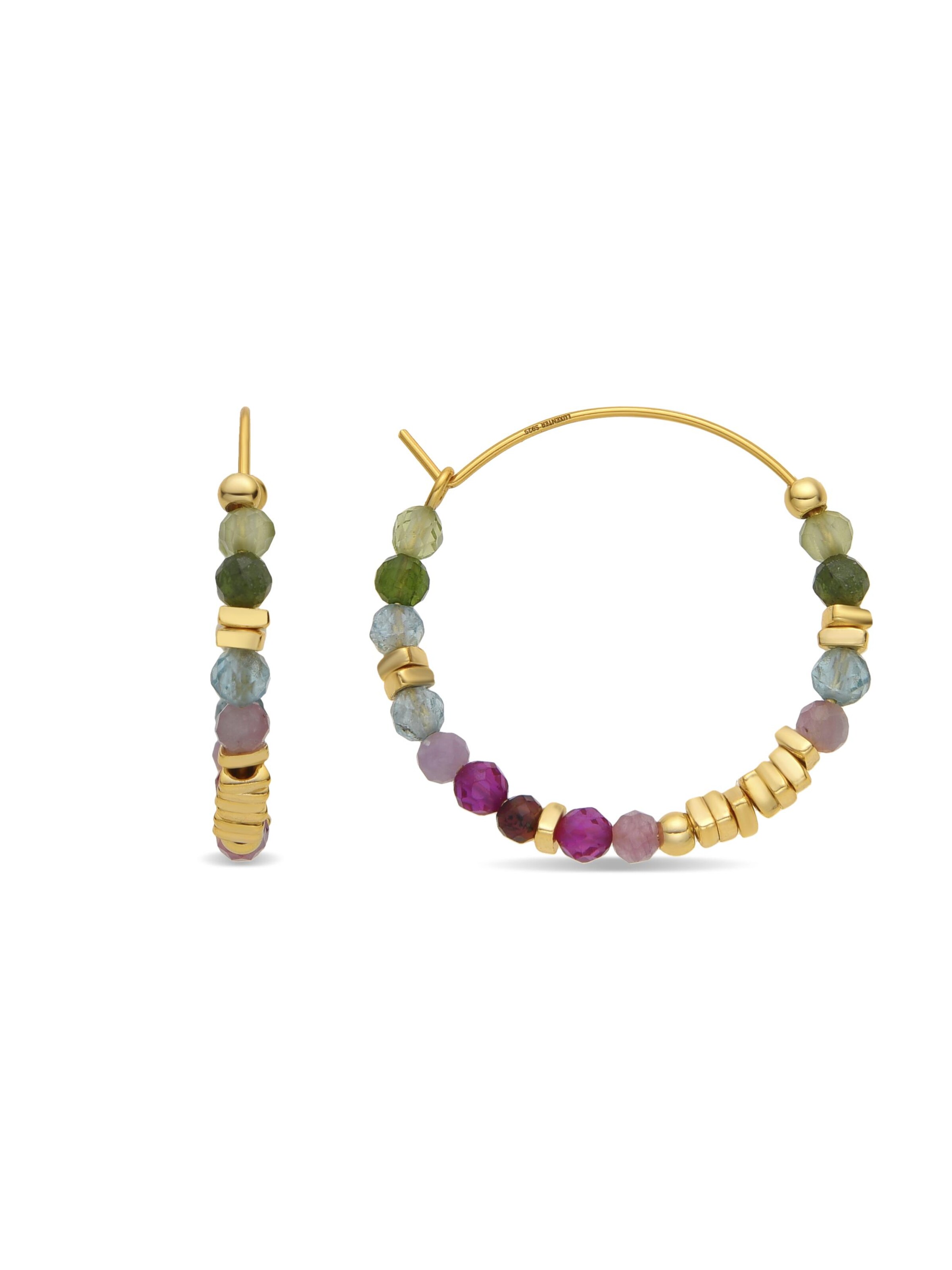 Boucles d'oreilles 'Ane' Luxenter en mélange de couleurs : devant